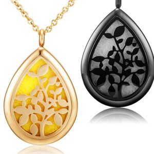 Stainless Steel Aromatherapy locket Necklace